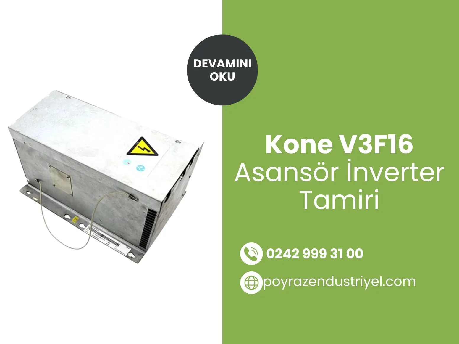Kone V3f16 Asansör İnverter Tamiri